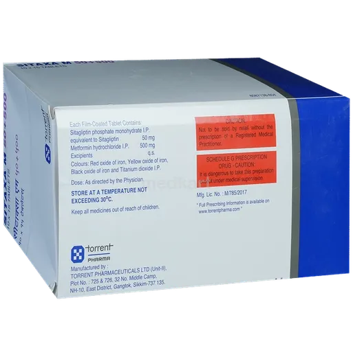 sitaxa m 50/500mg tablet 15's